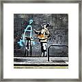 Hee Hee :) Banksy Framed Print