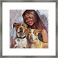 Her Best Friends Framed Print