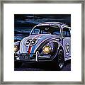Herbie The Love Bug Painting Framed Print