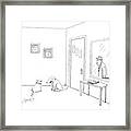 He's My Best Friend And He Works Hard All Day Framed Print
