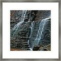 Hickory Trail Falls Framed Print