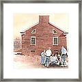 High Noon Shootout At The Tidal School Framed Print