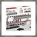 High-speed Train, Exploded View Framed Print