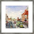 High Street Framed Print