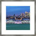 Historic Greenwich And Canary Wharf Framed Print