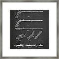 Hockey Stick Patent Drawing From 1934 Framed Print