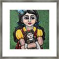 Holding Frida With Butterfly Framed Print