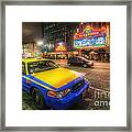 Hollywood Taxi Framed Print