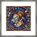 Holy Family Christmas Story Framed Print