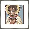 Holy Martyr St. Tarcisius Patron Of Altar Servers 271 Framed Print