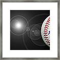 Home Run - Baseball - Sport - Night Game - Panorama Framed Print