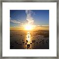 Hong Kong Sunset Framed Print