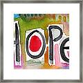 Hope- Colorful Abstract Painting Framed Print