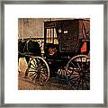 Horse And Buggy Framed Print