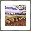 Horse Farm Autumn Framed Print