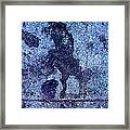 Horse Smashing Evil On Skid Row Framed Print