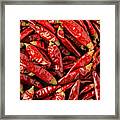 Hot Chili Background Framed Print