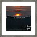 Hot Hazy Sunset Framed Print