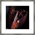 Hot Sax Framed Print