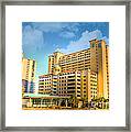 Hotel In Downtown Myrtle Beach Framed Print