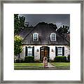 House In Hdr Framed Print