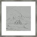 House In Mount Desert Framed Print