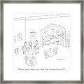 How Long Have You Had The Drive-through? Framed Print