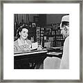 How Many Points Will It Take, A Shopper Framed Print