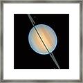 Hubble Image Of Saturn Framed Print
