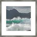 Huge Storm Surf Framed Print