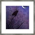 Hunting Moon II or Great Horned Owl Framed Print