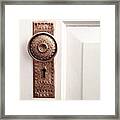 I Just Love These Old Door Knobs! Framed Print