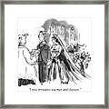I Now Pronounce You Man And Cleavage Framed Print