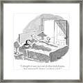 I Thought It Was Just One Of Those Bad Dreams Framed Print