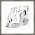 I Was A Dog In A Previous Life Framed Print