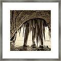 Ice Cave In Infrared Framed Print