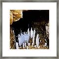 Ice In A Cave Framed Print