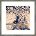 Ice On A Puddle Framed Print