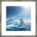 Iceberg, Gerlache Strait, Antarctic Framed Print