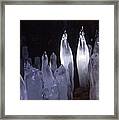 Icicles In A Cave Framed Print