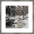 Icy Brook Framed Print