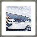 Icy Shore In Winter 2 Framed Print