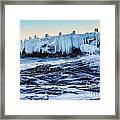 Icy Shores Framed Print