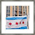 Illinois Flag Framed Print