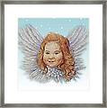 Illustrated Twinkling Angel Framed Print