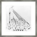 Illustration Of A Wedding Ceremony Framed Print