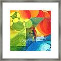Abstract Surfer Framed Print