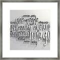 Imagine Framed Print