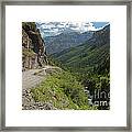 Imogene Pass Road Near Imogene Basin Framed Print