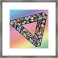 Impossible Triangle Of House And Garden Decorations - Aoc14 Framed Print